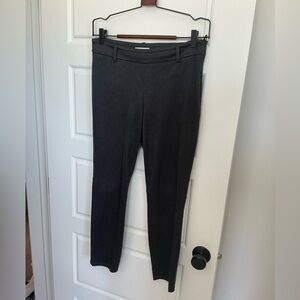 Babaton Straight Leg Suede Material Pants - Grey